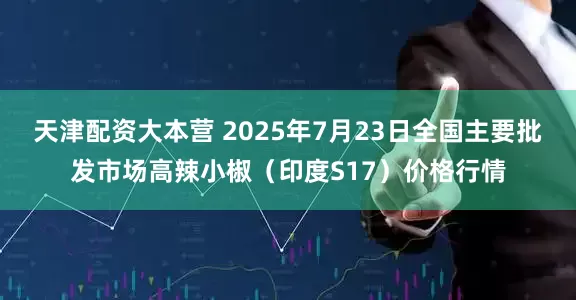 天津配资大本营 2025年7月23日全国主要批发市场高辣小椒（印度S17）价格行情